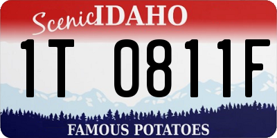 ID license plate 1T0811F
