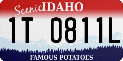 ID license plate 1T0811L