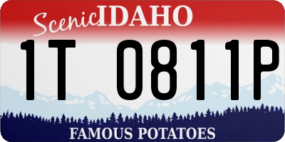 ID license plate 1T0811P