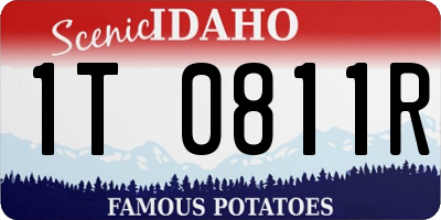 ID license plate 1T0811R