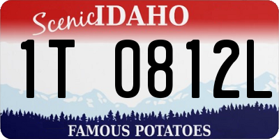 ID license plate 1T0812L
