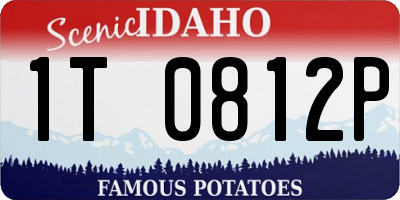ID license plate 1T0812P