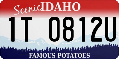 ID license plate 1T0812U