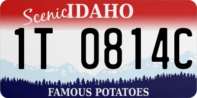 ID license plate 1T0814C