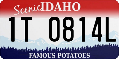 ID license plate 1T0814L