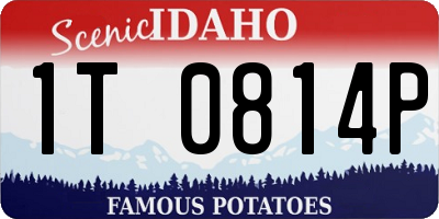 ID license plate 1T0814P