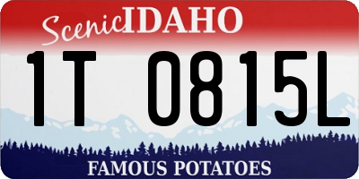 ID license plate 1T0815L