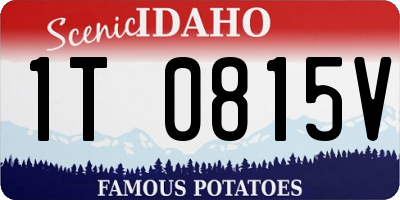 ID license plate 1T0815V