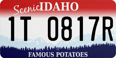 ID license plate 1T0817R