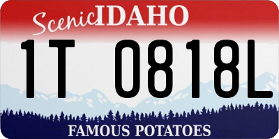 ID license plate 1T0818L