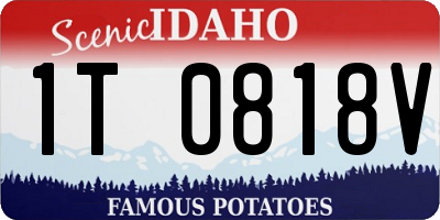 ID license plate 1T0818V