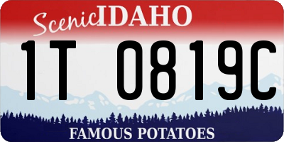 ID license plate 1T0819C
