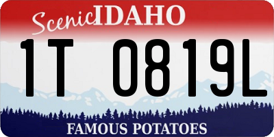 ID license plate 1T0819L