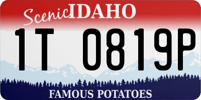 ID license plate 1T0819P