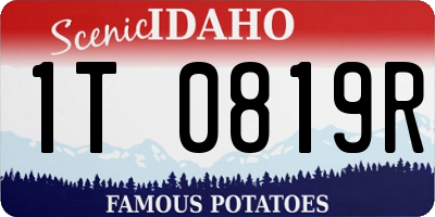 ID license plate 1T0819R