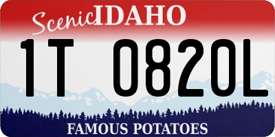 ID license plate 1T0820L