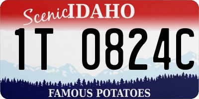 ID license plate 1T0824C