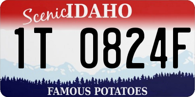 ID license plate 1T0824F