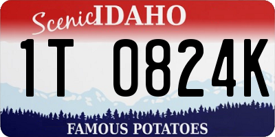 ID license plate 1T0824K