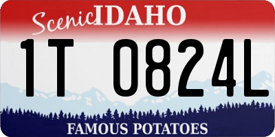ID license plate 1T0824L