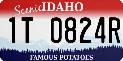 ID license plate 1T0824R