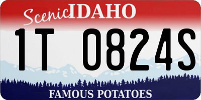 ID license plate 1T0824S