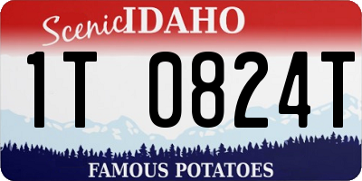 ID license plate 1T0824T