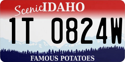 ID license plate 1T0824W