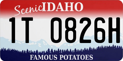 ID license plate 1T0826H