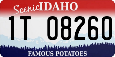 ID license plate 1T0826O