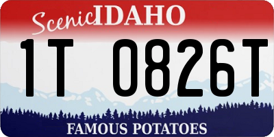 ID license plate 1T0826T