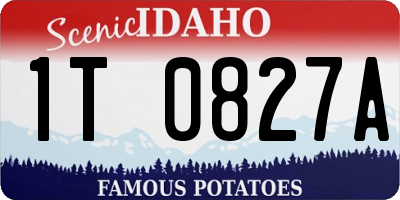 ID license plate 1T0827A