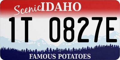 ID license plate 1T0827E