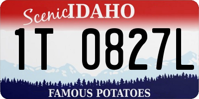 ID license plate 1T0827L