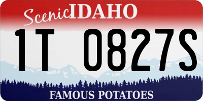 ID license plate 1T0827S