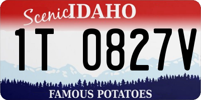 ID license plate 1T0827V