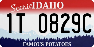 ID license plate 1T0829C