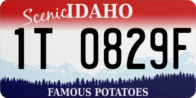 ID license plate 1T0829F