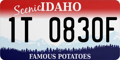 ID license plate 1T0830F