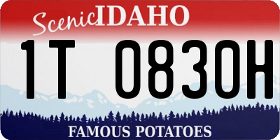 ID license plate 1T0830H
