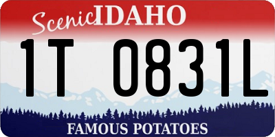 ID license plate 1T0831L