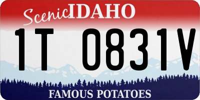 ID license plate 1T0831V