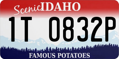 ID license plate 1T0832P