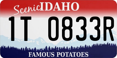 ID license plate 1T0833R