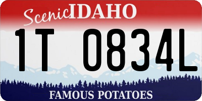 ID license plate 1T0834L