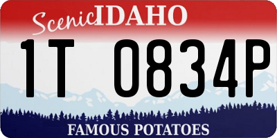 ID license plate 1T0834P