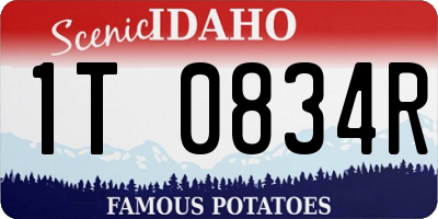 ID license plate 1T0834R