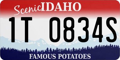 ID license plate 1T0834S