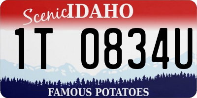 ID license plate 1T0834U