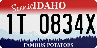 ID license plate 1T0834X